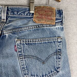 Vintage Levis Jeans Mens 36x30 (Fits 30x28) 80s 90s 501 Made in USA Light Wash